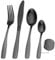 Bettlife Tableware Set - Stainless Steel Flatware & Silverware Set for 4, Dishwasher Safe & Easy Clean (Black Diamond, 32P)