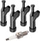 ZAMDOE Zündkerzenstecker für Honda GX160 GX390 GX200 GX120 GX240 GX270 GX340 Clones Motoren Generatoren, für Predator 212cc 301cc 420cc 224cc 196cc 339cc 389cc, mit 1 Zündkerze