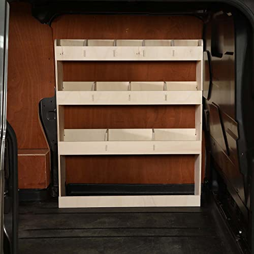 Vanify - Kompatibel mit Volkswagen Transporter T5 T6 L1 2003+ Fahrzeugeinrichtung Fahrzeugregale, Fahrerseite vorne Regal