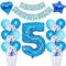 Geburtstag Dekoration 5 Jahr Junge Blau - Luftballon und Deko für Kindergeburtstag