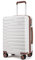 CLUCI Handgepäck mit Spinner-Rädern, leichter Hartschalenkoffer, PC-Hartschalen-Gepäck mit TSA-Schloss, 50,8 cm Handgepäck, Beige, 20 carry on