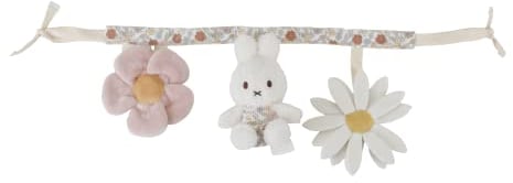 Little Dutch NIJN767 Cadena de cochecito de tela juguete para silla de bebé Miffy Vintage Little Flowers