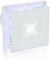 STERR White Bathroom Fan 5 inches / 125 mm with LED + TIMER - Extractor Fan - Glass Front - Modern Look - BFS125LT - 20 W