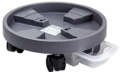 Riser Plant Dolly Pflanzgefäß mit Rädern Pflanzgefäß Kunststoff Blumentopf Halter Mobil für Innen und Außen Blumentopf Halter für