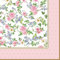 20 Servietten Kleine Rosen an Punkte-Bordüre | Blumen | Frühling | Sommer | Tischdeko | Decoupage | Serviettentechnik 33x33cm