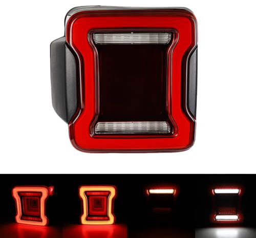 DIPPCO JK-LED-Rückhefter Ersatzauto-Rücklicht-Montage für Jeep Wrangler JK 2007-2018 European Version,Left