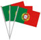 Pandiui23 Lot de 20 drapeaux à manivelle Portugal, Portugal Mini Drapeau portable, Drapeau Portugal, Petit Drapeau Portugal, Mini Drapeau Portugal,