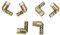 CLISPEED Stove Pipeline Joint 6pcs Copper Gas Stove Connectors Easy to Install Wide Applicability