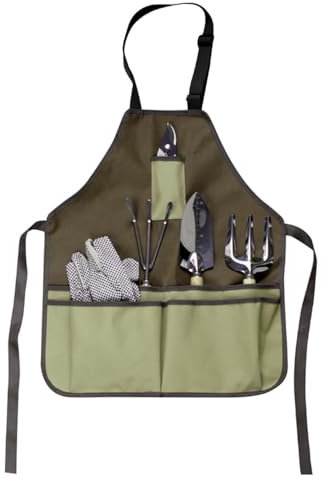 Oaygat Garden Gardening Apron Oxford Cloth Garden Tool Belt Adjustable Carpenters Woodworking Horticultural Work Apron Gardening Tools Storage with 7 Pockets for Women Men Gardener Carpentry