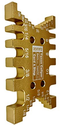 Stufentiefenmesser für Oberfräse und Tisch, hochpräzises Aluminium, Schwalbenschwanz-Vorrichtung, Zapfen-Messschieber, metrisches Kartenlehre