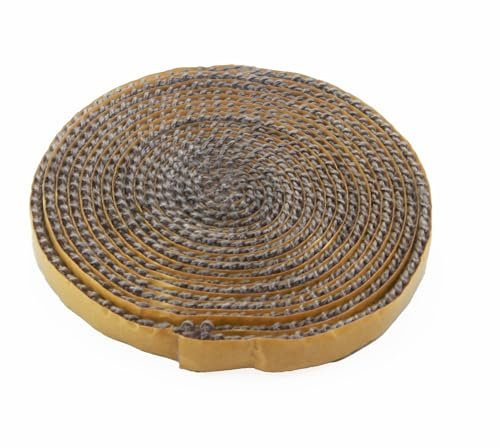 Junta Refractaria Autoadhesiva para Chimenea y Estufa de Leña, 300cm x 10mm x 2mm - Tira de Sellado Resistente al Calor para Puertas y Tubos de Humo