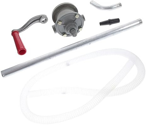 iplusmile Self Dispense Oil Pump Hand Rotary for Barrels Oil Drum Small Tanks Easy Operation