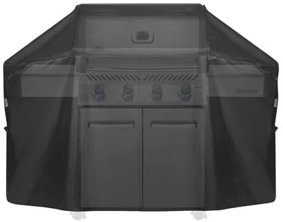 BBQ-PLUS Housse de protection pour barbecue Napoleon PRO Prestige série 500 - Résistante et imperméable - Noir