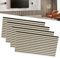 LZQ Akustikpaneele Echtholz Furnier 4er Set Wandverkleidung 120 x 60 cm Wandpaneele Lamellenwand Schalldämmung Holzpaneele Wand Akustikplatten Wanddekoration für Wohnzimmer Flur Büro (Holzfarbe)