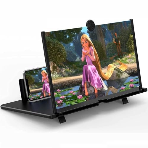 Chililon Amplificador de Pantalla para movil, 16 Pulgadas HD Lupa para móvil, Amplificador de Pantalla para Ver películas y Videos, Lupa movil Pantalla para Todos los Smartphones