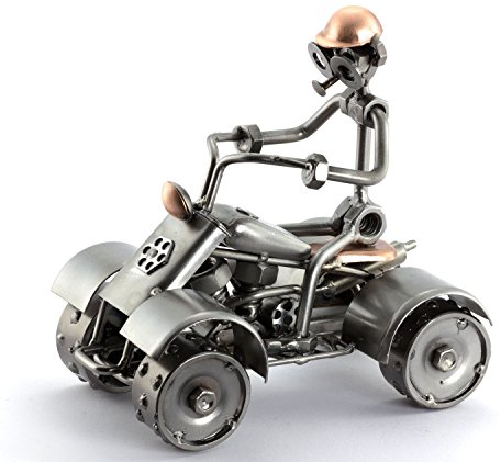 Steelman24 I Schraubenmännchen Quad I Made in Germany I Handarbeit I Geschenkidee I Stahlfigur I Metallfigur I Metallmännchen