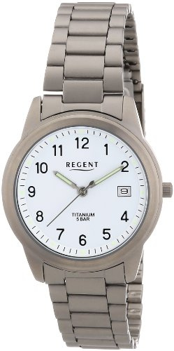 Regent Herren-Armbanduhr XL Analog Titan 11090212