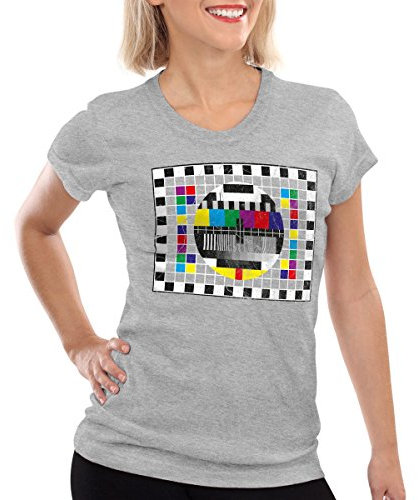 style3 Testbild Damen T-Shirt Sheldon, Farbe:Grau meliert;Größe:M
