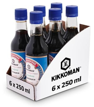 KIKKOMAN Salsa de Soja Sin Gluten 6x250ml