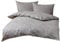 Mako Satin Damast Paisley Bettwäsche Garnitur Davos 240x220 + 2X 80x80 hell grün - grau