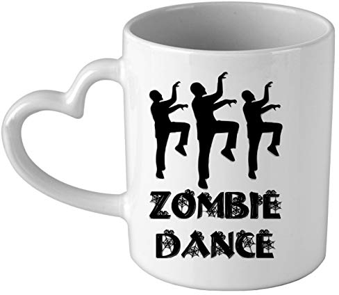 My Custom Style Tazza Cuore Manico Bianco#Halloween-Zombie Dance#325ml