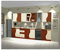 Naka24 Küche 260cm Küchenzeile Welle MDF Birne-Vanilla