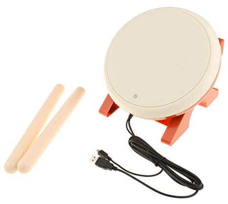 Tubayia Mini Taiko Trommel Drum Controller Instrument mit USB Anschluss für Sony PS4 Slim Pro