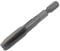 sourcing map Taraud machine métrique M10 Filetage 1,5 Pas H2 3 cannelures Queue hexagonale Acier rapide