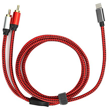 Câble Audio USB C vers Double 1,5 m, plaqué Or, câble Adaptateur auxiliaire auxiliaire stéréo Y séparateur mâle, Type C pour téléphone/Tablette/Ordinateur Portable