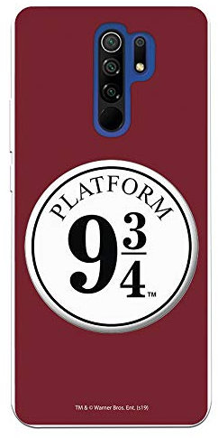 Offizielle Harry Potter Anden 9 3/4 Schutzhülle für Xiaomi Redmi 9 aus flexiblem Silikon, offizielles Lizenzprodukt von Harry Potter.