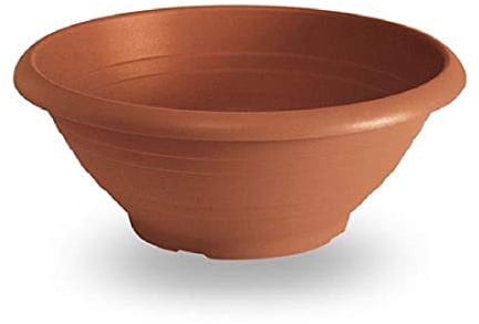 Decpero Pflanzschale rund aus Kunststoff/Ø 50cm / terrakotta
