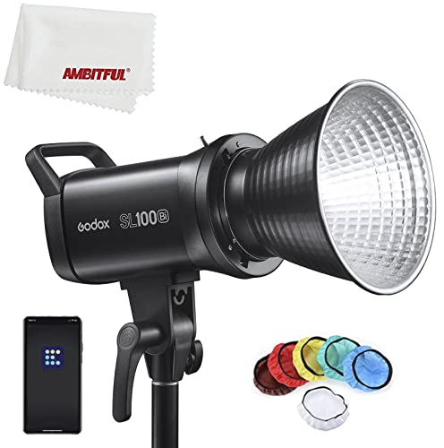 Godox SL100Bi 100W 2800-6500K 100W Weiß/Gelb Zweifarbige Temperatur Version LCD-Panel LED-Videolicht Dauerausgang Bowens Mount Studio Light (Godox SL100Bi)