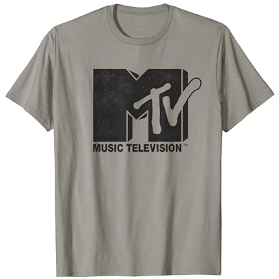 MTV Solid Black Original Logo T-Shirt