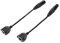 Annadue 3-poliges XLR auf RJ45 Adapterkabel, 1 Paar XLR Stecker auf RJ45 Buchse Netzwerkanschluss Verlängerungskabel, Cat5 Ethernet für DMX-Con Controller Serie und LED RGB Streifen