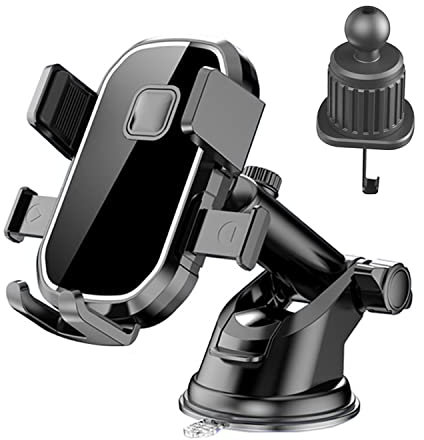 SZZXS Support Telephone Voiture,3 en 1 Porte Smartphone Voiture Grille aération Pare Brise Tableau de Bord par Ventouse pour Smartphones et GPS 4.7-7.5 Pouces