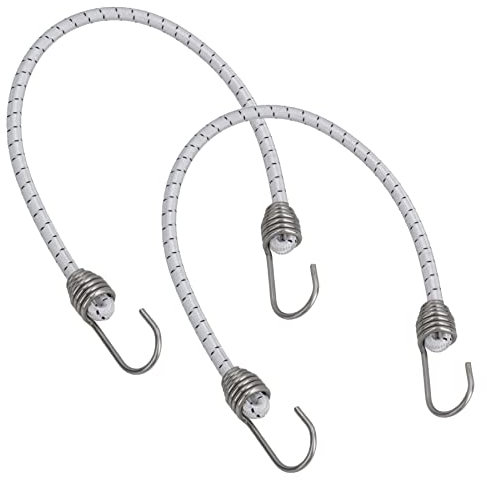 Corda elastica da 50,8 cm, con ganci in acciaio inox, per barca marina