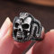 XJruixi Gothic Red Eye Snake Ring for Men Punk Street Hip Hop 316L Stainless Steel Biker Ring Fashion Jewelry Gift Wholesale