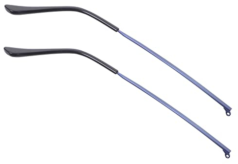 Hemobllo 1paar Metall Brillen Ersatzbügel Universelle Brillen Ersatzarme Für Sonnenbrillen Und Leicht Und Komfortabel Einfache Installation Blau Reparatur Zubehör