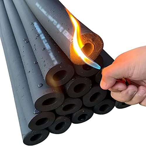 Rohrisolierung Schaumstoffrohr Innendurchmesser 25/32/48/57/76/89/108mm,Winter Rohrisolierung Rohr Wickeln,Schwarz,Wandstärke 20mmX Länge 1.9mm(Size:ID89MM)