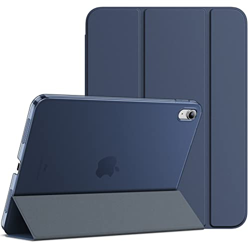 JETech Funda para iPad (A16) 11.ª/10.ª Generación (2025/2022), Soporte Delgado con Respaldo Rígido Carcasa con Auto-Sueño/Estela (Marino Profundo)