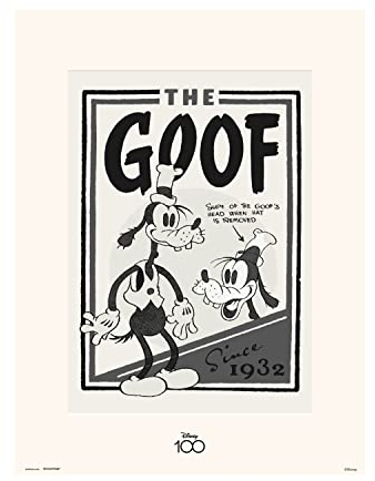 Grupo Erik Print Goofy Disney 100 Jahrestag 30 x 40 cm