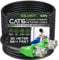 GearIT Cable Ethernet Cat6 para exteriores (30 metros) con revestimiento de cobre CCA, impermeable, entierro directo, en tierra, cubierta UV, POE, red, Internet, cable Cat 6, Cat6, 30 m