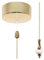 ElekTek UK Safety Approved Polished Brass Bathroom Light Pull Switch Kit, Metal & Ceramic White Disc Fob + Brass Chain, EN 60669-1 & CE Mark, Earth Terminal, 6A 250V, 1 or 2 Way, Wiring Instructions