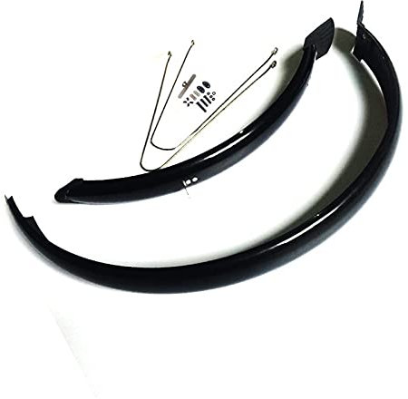 Schutzbleche, Fahrradschutzblech-Set 16 Zoll 20 Zoll Fahrradschutzblech Schutzblech for MTB-Fahrrad Vorder- und Hinterradschutzblech Chrom-Kunststoff-Fahrradzubehör (Color : 16 inch)