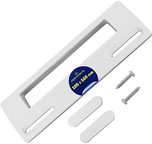 MONTERAL Gefrierschrank und Kühlschrank Griff Universal Befestigungslöcher 105-160 mm Größe 200 x 70 mm - Set Enthält 2 Kappen und 2 Schrauben - Garantie 10 Jahre