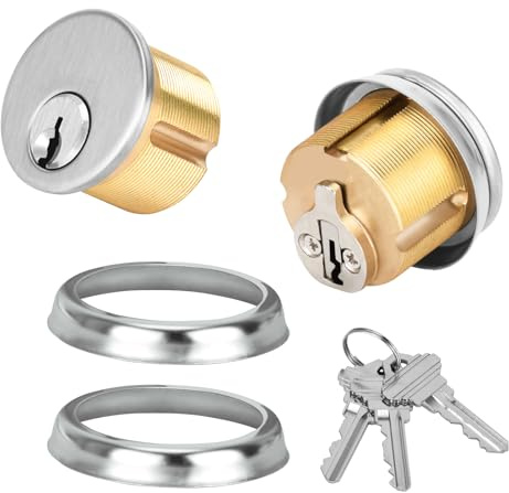 REETOMETAL Commercial Mortise Lock Cylinder, Silver