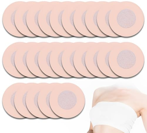 QEQSHQO 25Paare Damen Nippel Covers Brustwarzen Abdeckungen Einweg Brust Aufkleber Selbstklebende Ultra Dünne Nippel Abdeckungen Nippelpasteten Rund