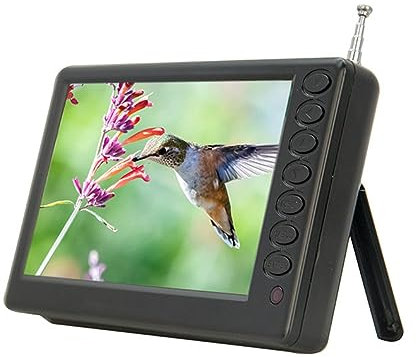 Yominerr 5 Pulgadas Pocket TV ISDB T DVB T2 ATSC PortáTil Recargable Mini Digital AnalóGico Mini Coche TelevisióN PortáTil TV-Enchufe Europeo