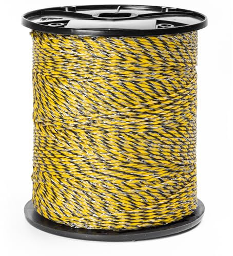 Filo Per Recinto Elettrico 400 metri con 9 fili conduttori,Recinti Elettrici Recinzioni Elettrificate sezione Conduttore per Animali Mucche Cavalli maiali Galline
