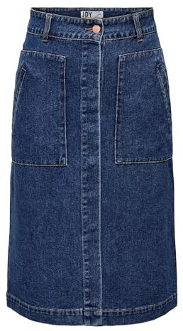 JdY Jdyolivia Olivia HW Skirt Db DNM Noos, Blu Jeans Scuro, M Donna